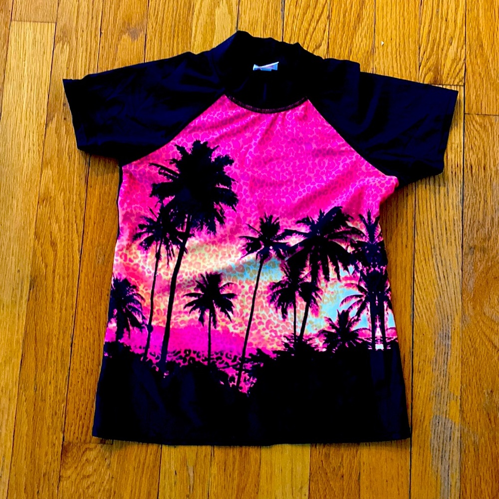 Girls swim shirt/rash guard by Xhileration